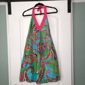 Lilly Pulitzer Paisley Halter Dress, Sz 8